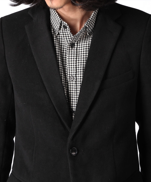 WEGO（ウィゴー）の「ウールチェスターコート（ステンカラーコート・メンズ・ブラック/キャメル/ワイン・MEDIUM/LARGE）」の8枚目の写真