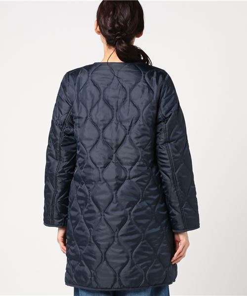 earth music&ecology（アースミュージックアンドエコロジー）の「・キルティングコート（その他アウター・レディース・ネイビー/カーキ/ピンクベージュ・L/M）」の9枚目の写真