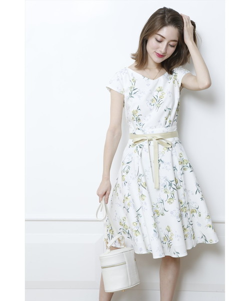 Apuweiser Riche アプワイザーリッシェ の ミドルシャドーフラワーワンピース ワンピース Wear