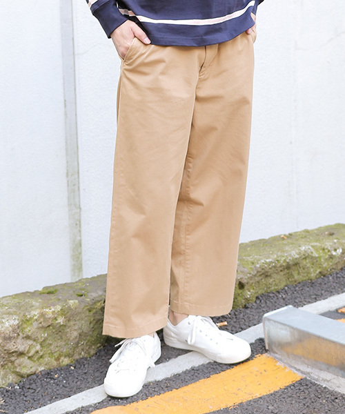 niko and...（ニコアンド）の「ツイルクロップドパンツ（その他パンツ・メンズ・カーキ/ブルー/ベージュ・LARGE/MEDIUM/SMALL）」の2枚目の写真