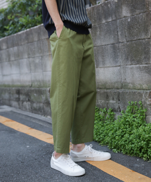 niko and...（ニコアンド）の「ツイルクロップドパンツ（その他パンツ・メンズ・カーキ/ブルー/ベージュ・LARGE/MEDIUM/SMALL）」の3枚目の写真