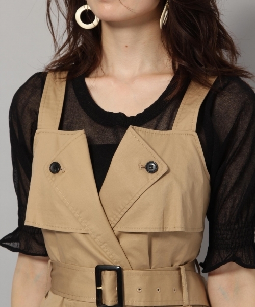 Andemiu（アンデミュウ）の「サマ―トレンチワンピース795450（ワンピース・レディース・ベージュ/カーキ・MEDIUM/SMALL）」の10枚目の写真