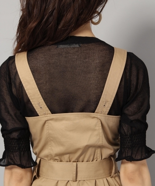 Andemiu（アンデミュウ）の「サマ―トレンチワンピース795450（ワンピース・レディース・ベージュ/カーキ・MEDIUM/SMALL）」の12枚目の写真