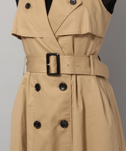 Andemiu（アンデミュウ）の「サマ―トレンチワンピース795450（ワンピース・レディース・ベージュ/カーキ・MEDIUM/SMALL）」の13枚目の写真