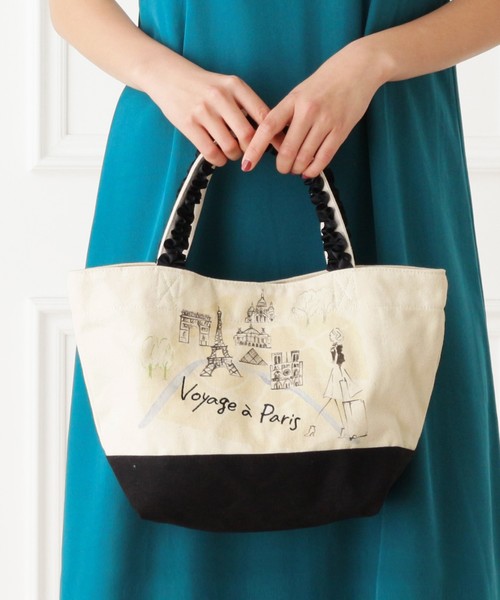 Passage Mignon Flaneur パサージュミニョンフラヌール の Miyuki Ohashiコラボ ランチトート トートバッグ Wear