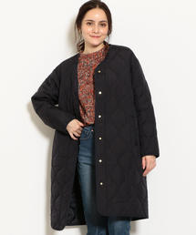 LesCopains✨キルティングレザーコート　 Aライン　刻印ボタン　L 総柄 918acbcc.jpg