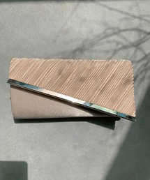 DRESS STAR | ビジューラディアルサテンプリーツクラッチバッグ(クラッチバッグ)