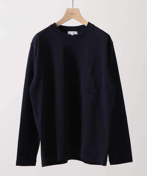 BEAUTY&YOUTH UNITED ARROWS（ビューティーアンドユースユナイテッドアローズ）の「BY クリスピーコットン 1ポケット カットソー ◆（Tシャツ/カットソー・メンズ・ネイビー/Brick /ホワイト/ブラック/ライトグレー・MEDIUM/X-LARGE/SMALL/LARGE）」の4枚目の写真