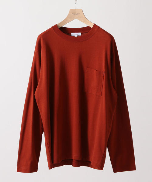 BEAUTY&YOUTH UNITED ARROWS（ビューティーアンドユースユナイテッドアローズ）の「BY クリスピーコットン 1ポケット カットソー ◆（Tシャツ/カットソー・メンズ・ネイビー/Brick /ホワイト/ブラック/ライトグレー・MEDIUM/X-LARGE/SMALL/LARGE）」の5枚目の写真