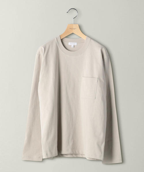 BEAUTY&YOUTH UNITED ARROWS（ビューティーアンドユースユナイテッドアローズ）の「BY クリスピーコットン 1ポケット カットソー ◆（Tシャツ/カットソー・メンズ・ネイビー/Brick /ホワイト/ブラック/ライトグレー・MEDIUM/X-LARGE/SMALL/LARGE）」の3枚目の写真