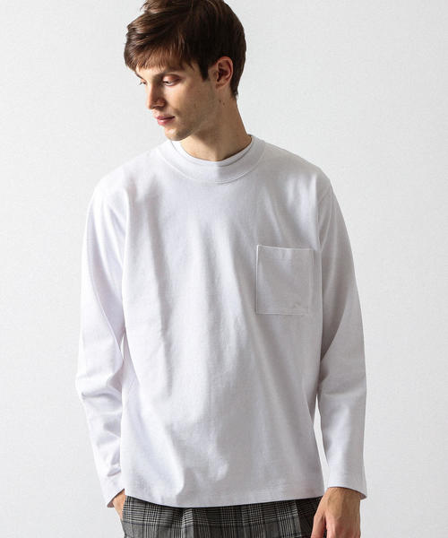 BEAUTY&YOUTH UNITED ARROWS（ビューティーアンドユースユナイテッドアローズ）の「BY クリスピーコットン 1ポケット カットソー ◆（Tシャツ/カットソー・メンズ・ネイビー/Brick /ホワイト/ブラック/ライトグレー・MEDIUM/X-LARGE/SMALL/LARGE）」の13枚目の写真