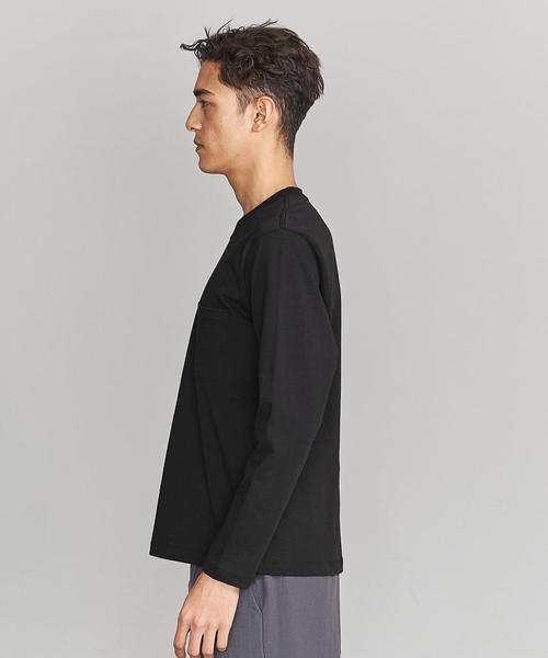 BEAUTY&YOUTH UNITED ARROWS（ビューティーアンドユースユナイテッドアローズ）の「BY クリスピーコットン 1ポケット カットソー ◆（Tシャツ/カットソー・メンズ・ネイビー/Brick /ホワイト/ブラック/ライトグレー・MEDIUM/X-LARGE/SMALL/LARGE）」の16枚目の写真