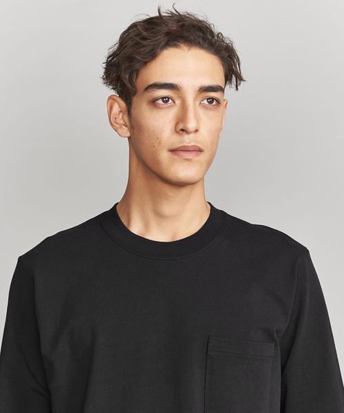 BEAUTY&YOUTH UNITED ARROWS（ビューティーアンドユースユナイテッドアローズ）の「BY クリスピーコットン 1ポケット カットソー ◆（Tシャツ/カットソー・メンズ・ネイビー/Brick /ホワイト/ブラック/ライトグレー・MEDIUM/X-LARGE/SMALL/LARGE）」の18枚目の写真