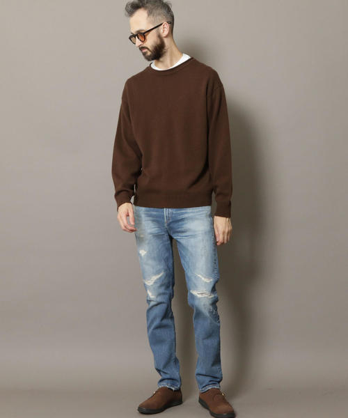 BEAUTY&YOUTH UNITED ARROWS（ビューティーアンドユースユナイテッドアローズ）の「BY ウール/カシミヤ ワイドフォルム ロールネック ニット（ニット/セーター・メンズ・ケリー/ライトグレー/ダークブラウン/ブラック・LARGE/X-LARGE/SMALL/MEDIUM）」の16枚目の写真