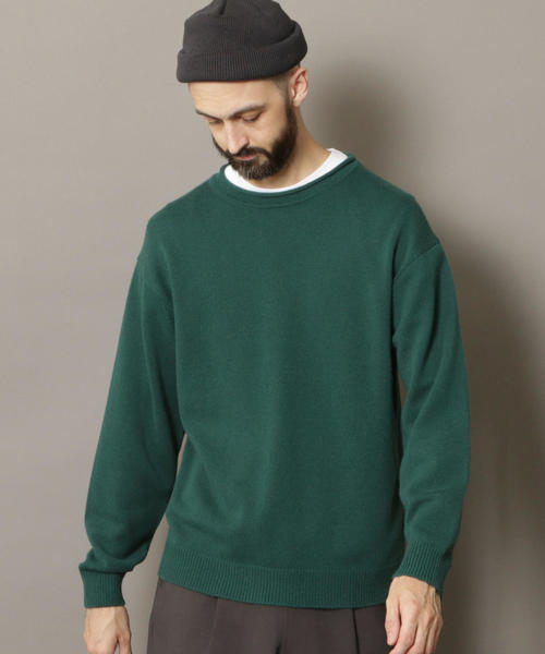 BEAUTY&YOUTH UNITED ARROWS（ビューティーアンドユースユナイテッドアローズ）の「BY ウール/カシミヤ ワイドフォルム ロールネック ニット（ニット/セーター・メンズ・ケリー/ライトグレー/ダークブラウン/ブラック・LARGE/X-LARGE/SMALL/MEDIUM）」の10枚目の写真