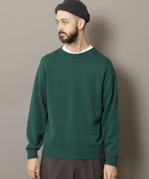 BEAUTY&YOUTH UNITED ARROWS（ビューティーアンドユースユナイテッドアローズ）の「BY ウール/カシミヤ ワイドフォルム ロールネック ニット（ニット/セーター・メンズ・ケリー/ライトグレー/ダークブラウン/ブラック・LARGE/X-LARGE/SMALL/MEDIUM）」の9枚目の写真