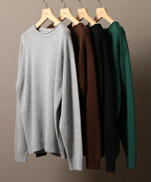 BEAUTY&YOUTH UNITED ARROWS（ビューティーアンドユースユナイテッドアローズ）の「BY ウール/カシミヤ ワイドフォルム ロールネック ニット（ニット/セーター・メンズ・ケリー/ライトグレー/ダークブラウン/ブラック・LARGE/X-LARGE/SMALL/MEDIUM）」の6枚目の写真