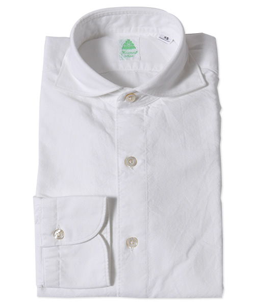 BRILLA per il gusto（ブリッラペルイルグースト）の「△Finamore / オックスフォードカッタウェイ（シャツ/ブラウス・メンズ・ホワイト/ブルー系その他・X-SMALL/SMALL/MEDIUM/LARGE）」の2枚目の写真