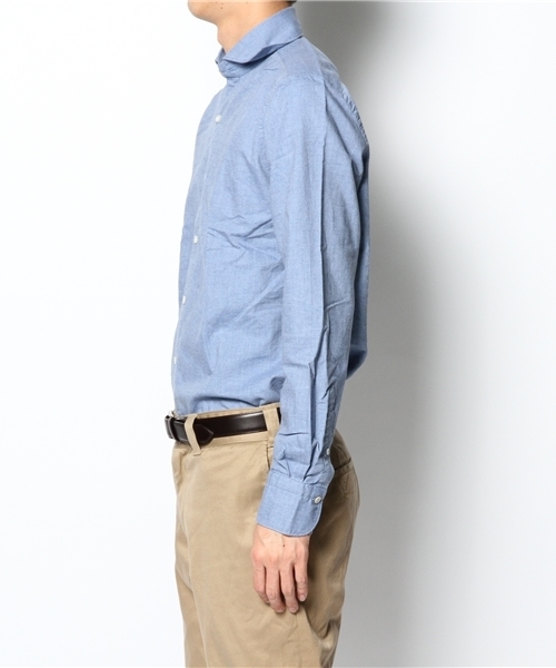 BRILLA per il gusto（ブリッラペルイルグースト）の「△Finamore / オックスフォードカッタウェイ（シャツ/ブラウス・メンズ・ホワイト/ブルー系その他・X-SMALL/SMALL/MEDIUM/LARGE）」の4枚目の写真