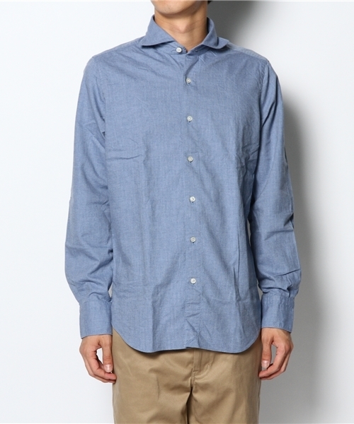 BRILLA per il gusto（ブリッラペルイルグースト）の「△Finamore / オックスフォードカッタウェイ（シャツ/ブラウス・メンズ・ホワイト/ブルー系その他・X-SMALL/SMALL/MEDIUM/LARGE）」の6枚目の写真
