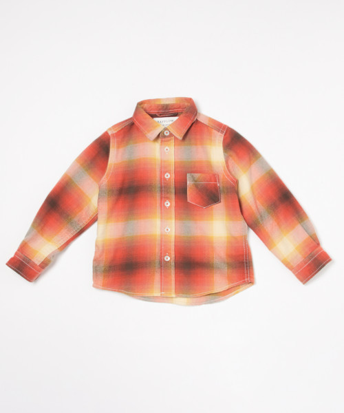 BAYFLOW（ベイフロー）の「[KIDS]ネルオンブレチェックシャツ（シャツ/ブラウス・キッズ・オレンジ/ブルー/グリーン・SMALL/MEDIUM/LARGE/X-LARGE/XX-LARGE）」の19枚目の写真