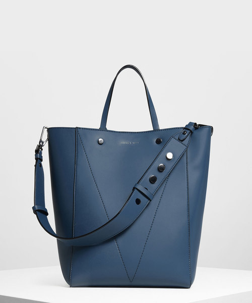 CHARLES & KEITH（チャールズ & キース）の「クラシックトートバッグ / Classic Tote Bag（トートバッグ・レディース・ライトブラウン/オリーブ/ブルー・XL）」の3枚目の写真