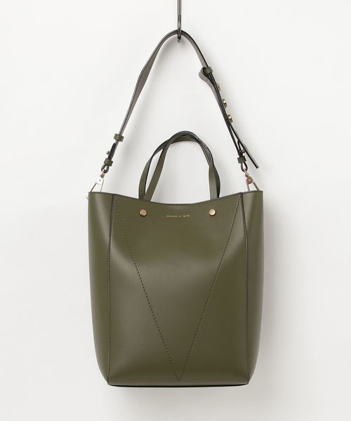 CHARLES & KEITH（チャールズ & キース）の「クラシックトートバッグ / Classic Tote Bag（トートバッグ・レディース・ライトブラウン/オリーブ/ブルー・XL）」の20枚目の写真