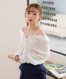 4WAYオーバーサイズオフショルシャツ