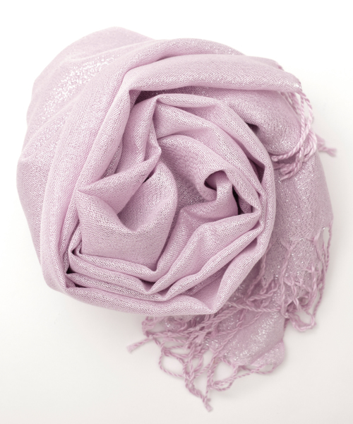 SMILE ORCHID(スマイルオーキッド)の「ラメショールストール(ストール/ショール・レディース・ホワイト/ブラック/ベージュ/ピンク/シルバー/ゴールド/ラベンダー・FREE)」の4枚目の写真