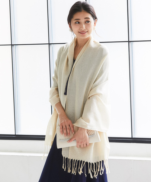 SMILE ORCHID(スマイルオーキッド)の「ラメショールストール(ストール/ショール・レディース・ホワイト/ブラック/ベージュ/ピンク/シルバー/ゴールド/ラベンダー・FREE)」の11枚目の写真