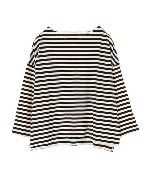 AMERICAN HOLIC（アメリカンホリック）の「ドロップボーダープルオーバー1（Tシャツ/カットソー・レディース・ブラック/ネイビー/ピンク/グリーン・L/M）」の6枚目の写真