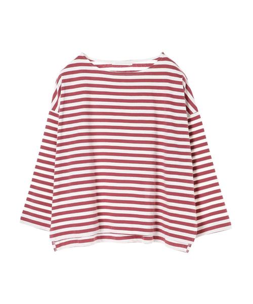 AMERICAN HOLIC（アメリカンホリック）の「ドロップボーダープルオーバー1（Tシャツ/カットソー・レディース・ブラック/ネイビー/ピンク/グリーン・L/M）」の5枚目の写真