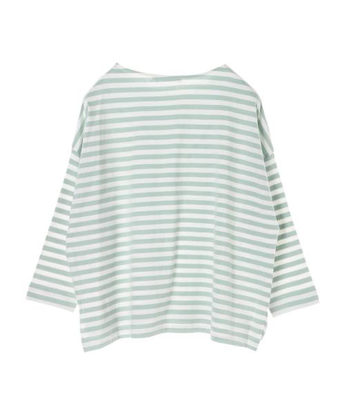 AMERICAN HOLIC（アメリカンホリック）の「ドロップボーダープルオーバー1（Tシャツ/カットソー・レディース・ブラック/ネイビー/ピンク/グリーン・L/M）」の13枚目の写真