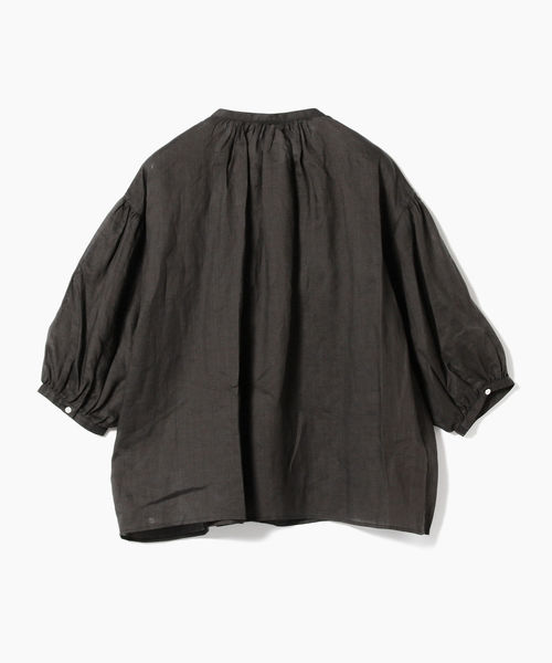 LE GLAZIK（ルグラジック）の「LE GLAZIK / ギャザーネック パフスリーブ プルオーバートップス ＜WOMEN＞（シャツ/ブラウス・レディース・ブラック・36）」の4枚目の写真