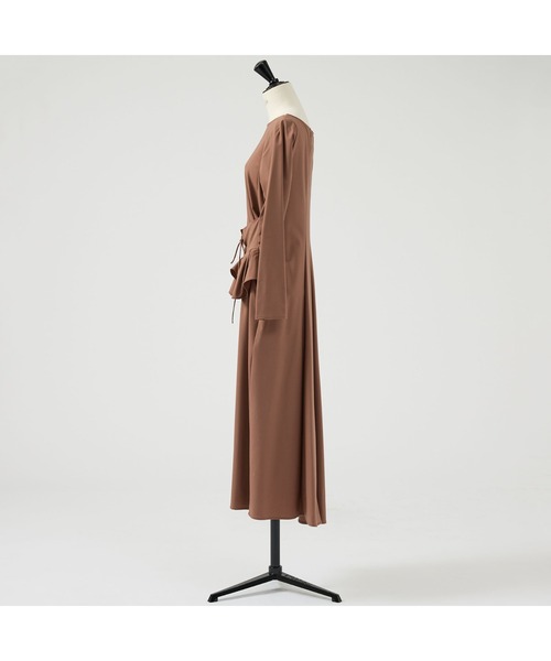 DESIGNWORKS（デザインワークス）の「ウエストペプラムロングワンピース（ワンピース・レディース・ブラウン・38）」の15枚目の写真