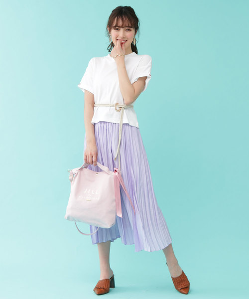 JILL by JILL STUART(ジルバイジルスチュアート)の「JJショルダートートバッグ(ショルダーバッグ・レディース・ホワイト/グレー/ブルー/ピンク・FREE)」の8枚目の写真