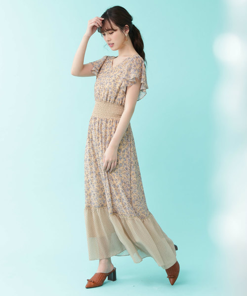 極美品⭐️マルニ⭐️シルクワンピース ⭐️25新作 新品♡ UllaJohnson 黒花柄シルクワンピース♡ 090