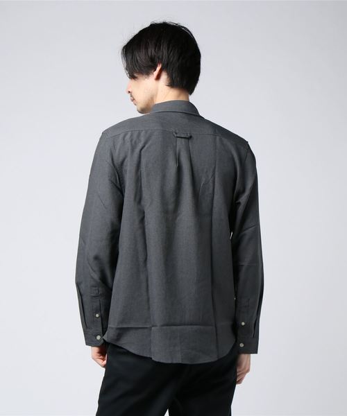 ８(eight)（エイト）の「ポリトロ 長袖シャツ レギュラーカラー（シャツ/ブラウス・メンズ・チャコールグレー/ブラック/ベージュ/パープル/ネイビー/オレンジ・MEDIUM/LARGE）」の8枚目の写真