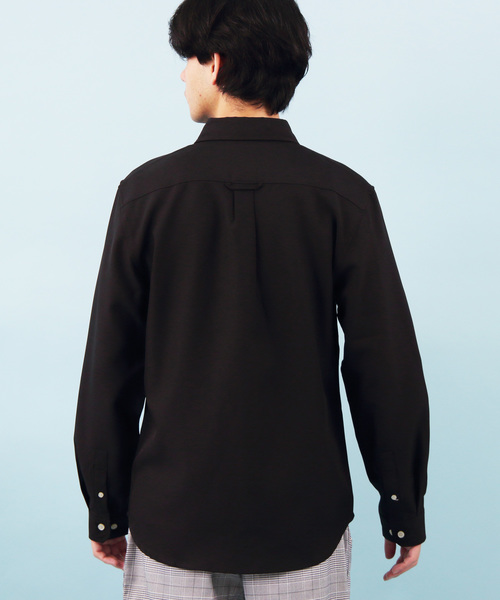 ８(eight)（エイト）の「ポリトロ 長袖シャツ レギュラーカラー（シャツ/ブラウス・メンズ・チャコールグレー/ブラック/ベージュ/パープル/ネイビー/オレンジ・MEDIUM/LARGE）」の16枚目の写真