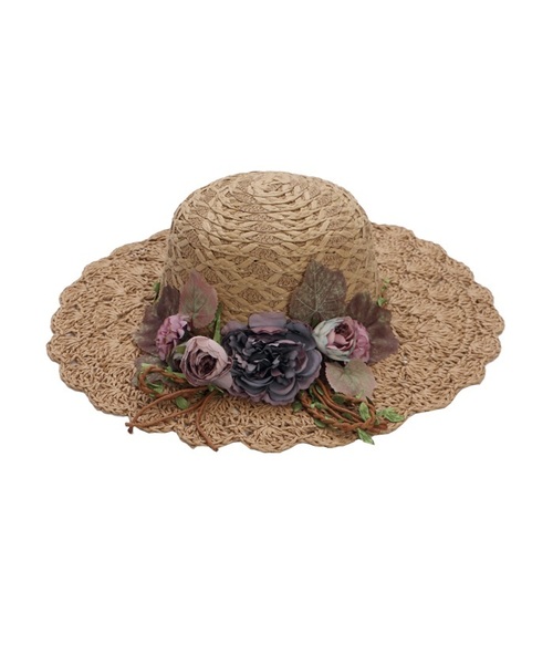 axes femme（アクシーズファム）の「フラワー雑材ハット（ハット