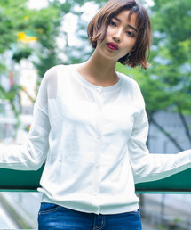 メッシュニットカーデ