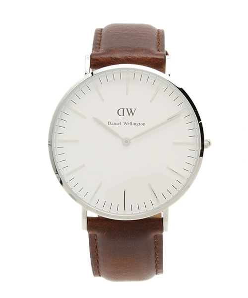 bpr BEAMS（ビーピーアール ビームス ）の「DANIEL WELLINGTON / Classic シェフィールド/シルバー 40mm（アナログ腕時計・メンズ・ブラック/ブラウン/ダークブラウン/ブラウン系その他/ブラック系その他・ﾌﾘ-）」の5枚目の写真