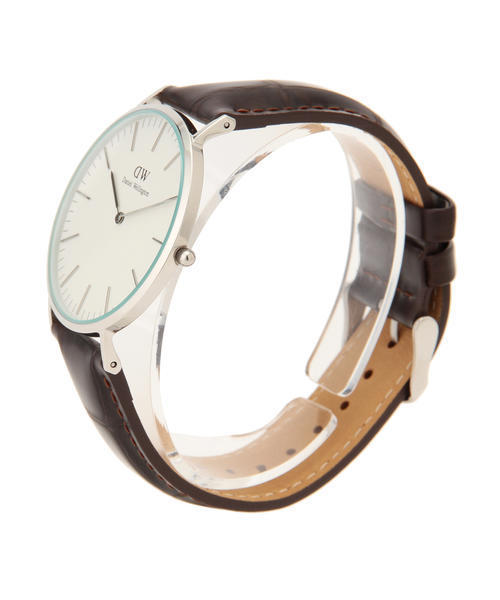 bpr BEAMS（ビーピーアール ビームス ）の「DANIEL WELLINGTON / Classic シェフィールド/シルバー 40mm（アナログ腕時計・メンズ・ブラック/ブラウン/ダークブラウン/ブラウン系その他/ブラック系その他・ﾌﾘ-）」の20枚目の写真