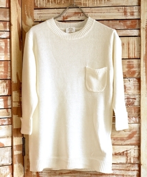 SHIPS JET BLUE | JB: ゛フランダースリネン゛ ポケットニット(ニット/セーター)