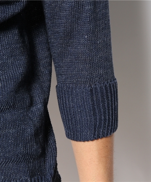 SHIPS JET BLUE(シップスジェットブルー)の「JB: ゛フランダースリネン゛ ポケットニット(ニット/セーター・メンズ・グリーン/ブルー/オフホワイト/ネイビー/グレー/ライトブルー・SMALL/MEDIUM/LARGE)」の14枚目の写真