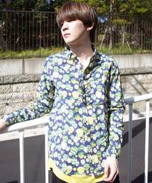 X906 ASST HOLIDAY LS SHIRTS/総柄ホリデーシャツ