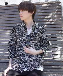 X906 ASST HOLIDAY LS SHIRTS/総柄ホリデーシャツ