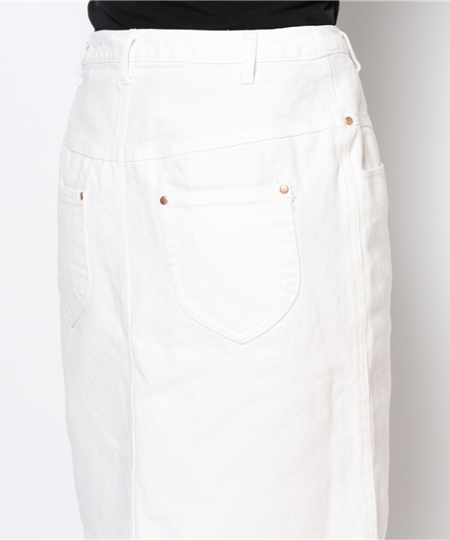 Kastane（カスタネ）の「【Kastane】デニムサイズバリエスカート（スカート・レディース・ホワイト/ブルー/ブラック・MEDIUM/SMALL/LARGE/X-SMALL）」の7枚目の写真