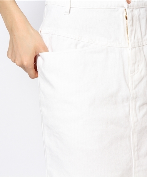 Kastane（カスタネ）の「【Kastane】デニムサイズバリエスカート（スカート・レディース・ホワイト/ブルー/ブラック・MEDIUM/SMALL/LARGE/X-SMALL）」の8枚目の写真