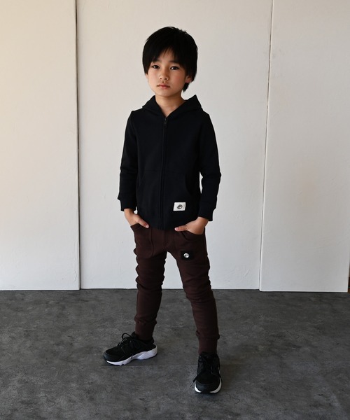 ZERO standerd(ゼロスタンダード)の「ゼロスタンダード リブロングパンツ(スウェットパンツ・キッズ・チャコールグレー/ブラック/ネイビー/ブラウン/グリーン/杢グレー/ダークブラウン/ダークグリーン/グレー系その他2・80cm/90cm/95cm/110cm/100cm/120cm/130cm/140cm/150cm/160cm)」の14枚目の写真